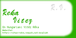 reka vitez business card